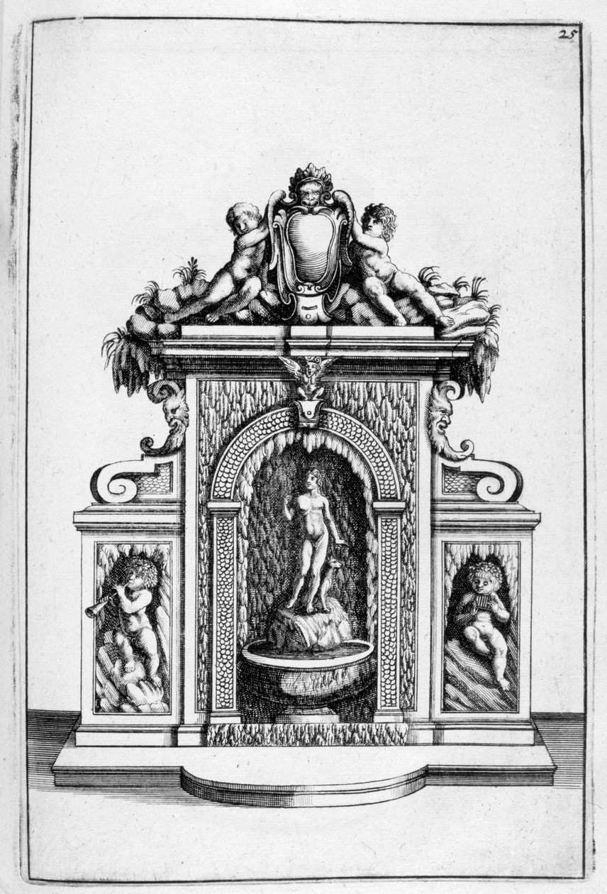 Fonteinontwerp, 1664 door Georg Andreas Bockler