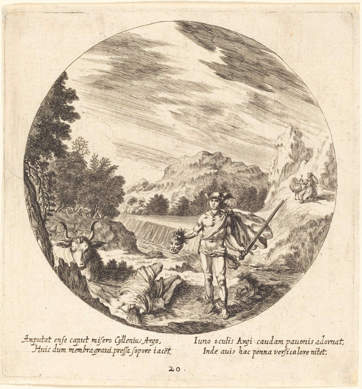 Mercurius Doodt Argus door Georg Andreas Wolfgang the Elder