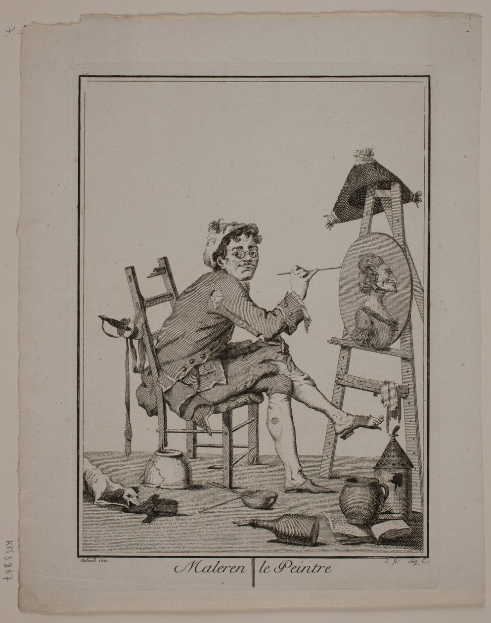 "De schilder" door Georg Christian Schule