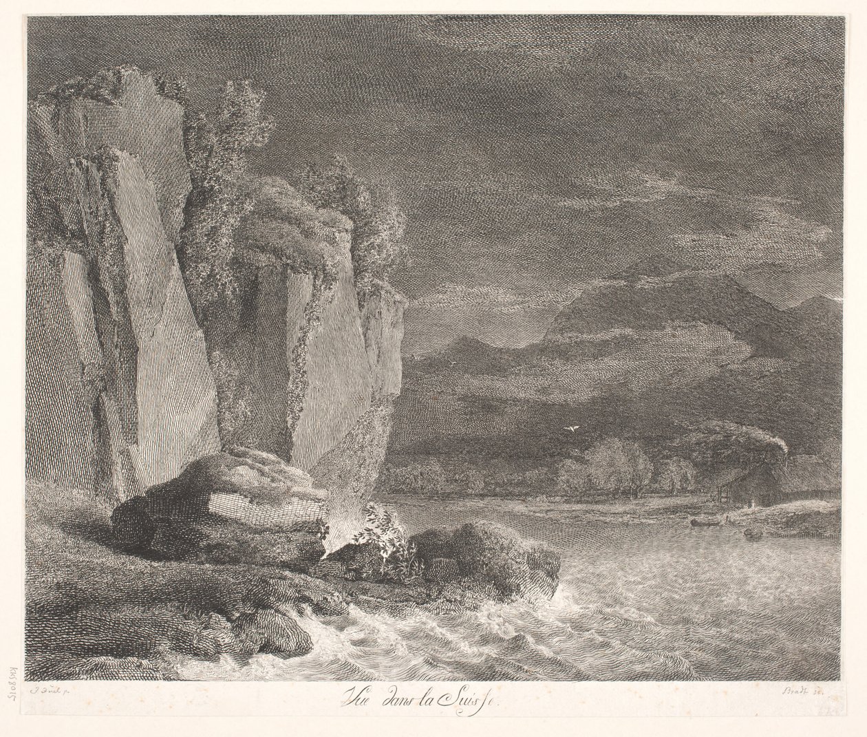 "Uitzicht in Zwitserland" door Georg Christian Schule