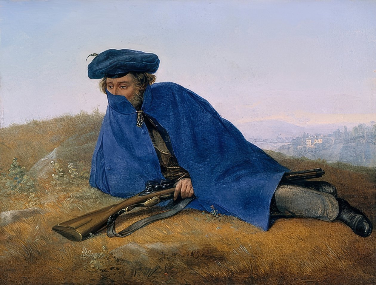 Op voorpost. 1829 door Georg Friedrich Kersting