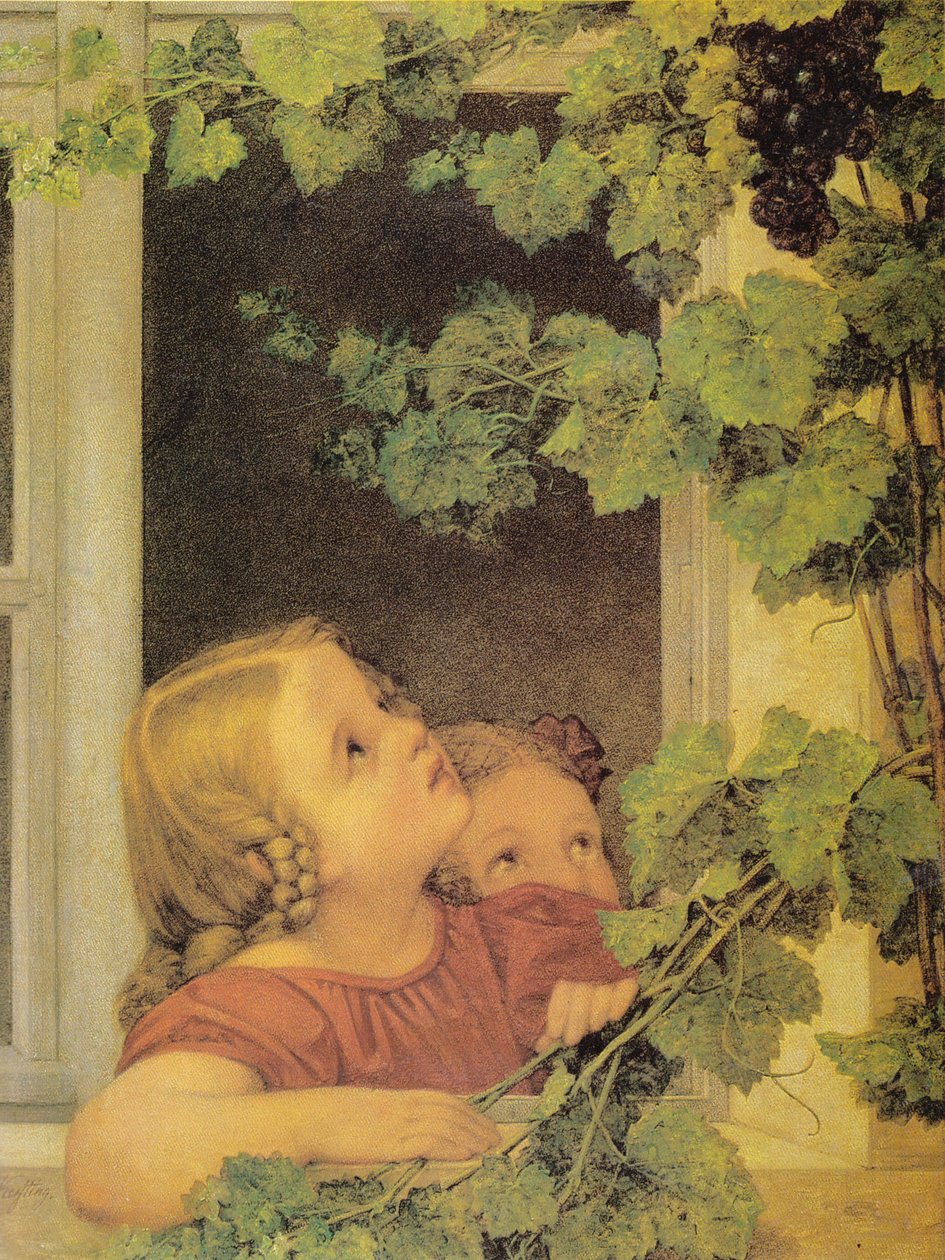Kinderen bij het raam door Georg Friedrich Kersting