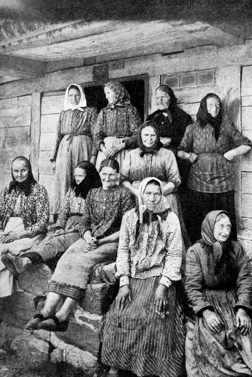 Landwerkende vrouwen, Oost-Pruisen, 1922 door Georg Haeckel
