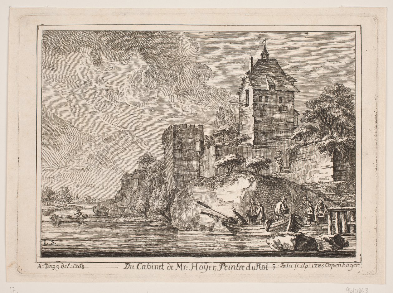 Een oud kasteel door Georg Mathias Fuchs