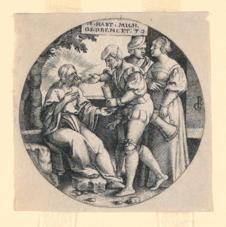 Christus in de Tuin door Georg Pencz