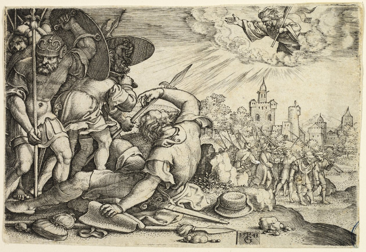 De Bekering van St. Paulus door Georg Pencz