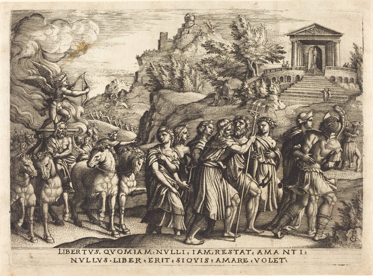 De triomf van de liefde door Georg Pencz