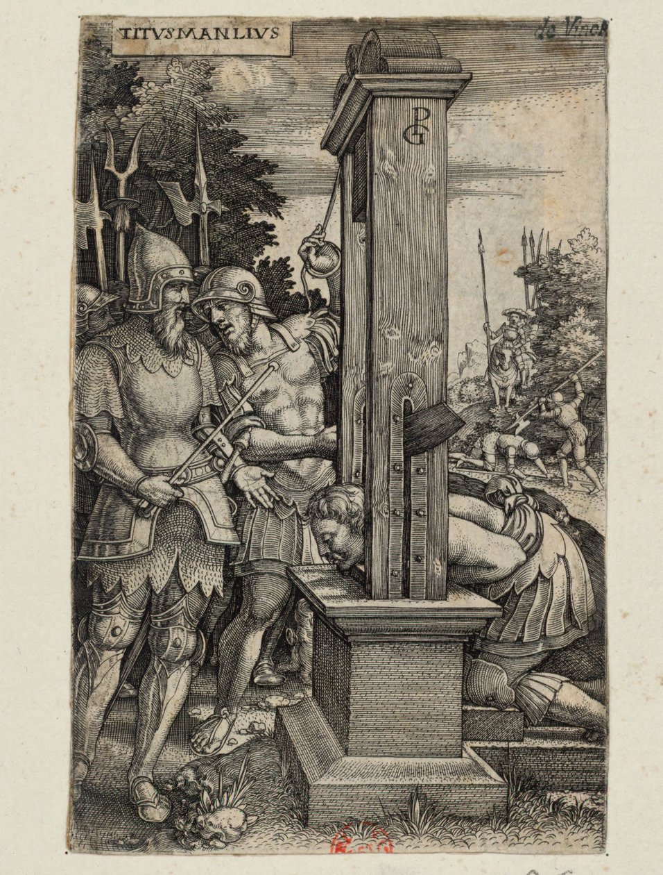 Titus Manlius door Georg Pencz