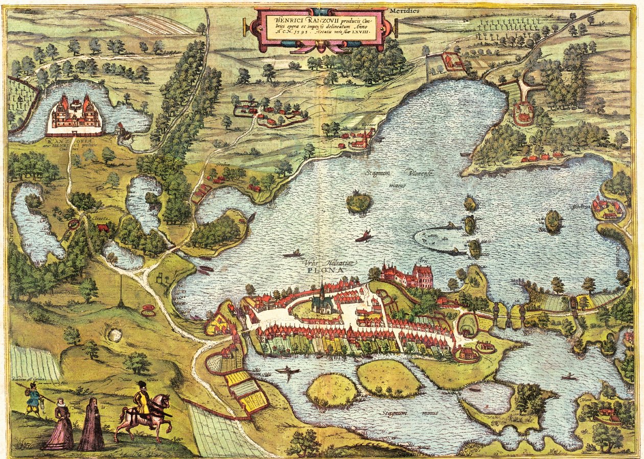Plon, Duitsland door Georg and Hogenberg Franz (1535 90) Braun