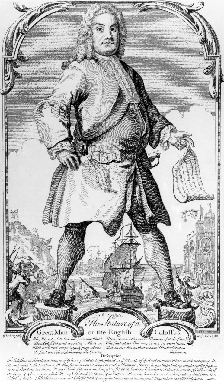 De gestalte van een groot man of de Engelse kolos, 1740 door George Bickham