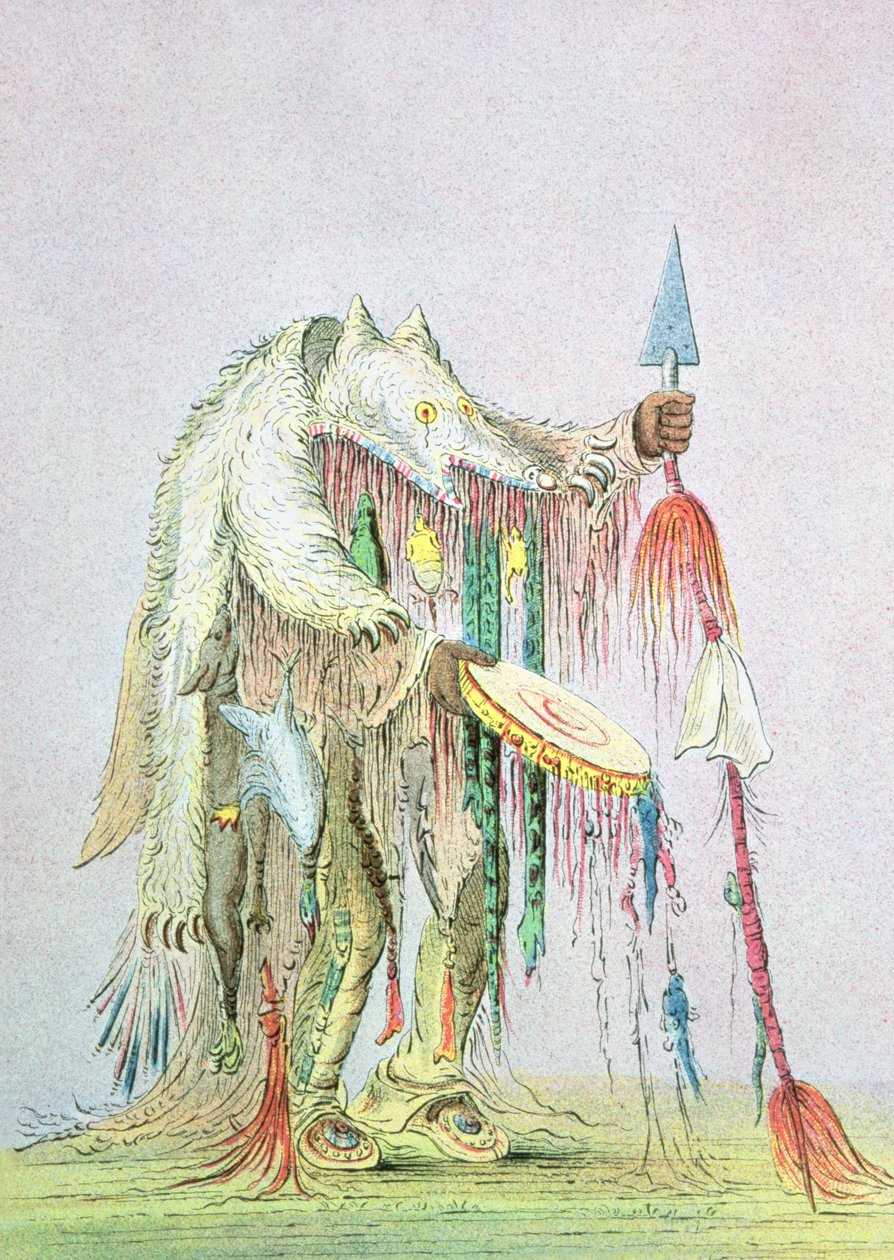 Blackfoot Medicijnman door George Catlin