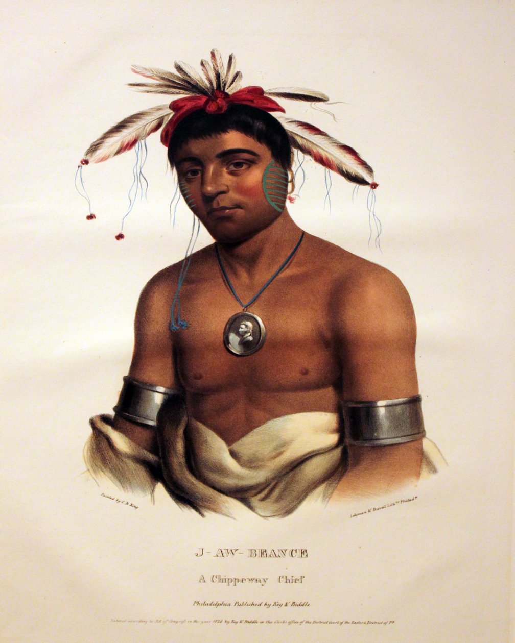 Chippeway Chief J-Aw-Beance door George Catlin