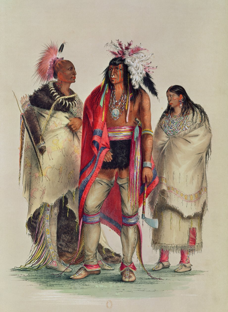 Noord-Amerikaanse Indianen, c.1832 door George Catlin