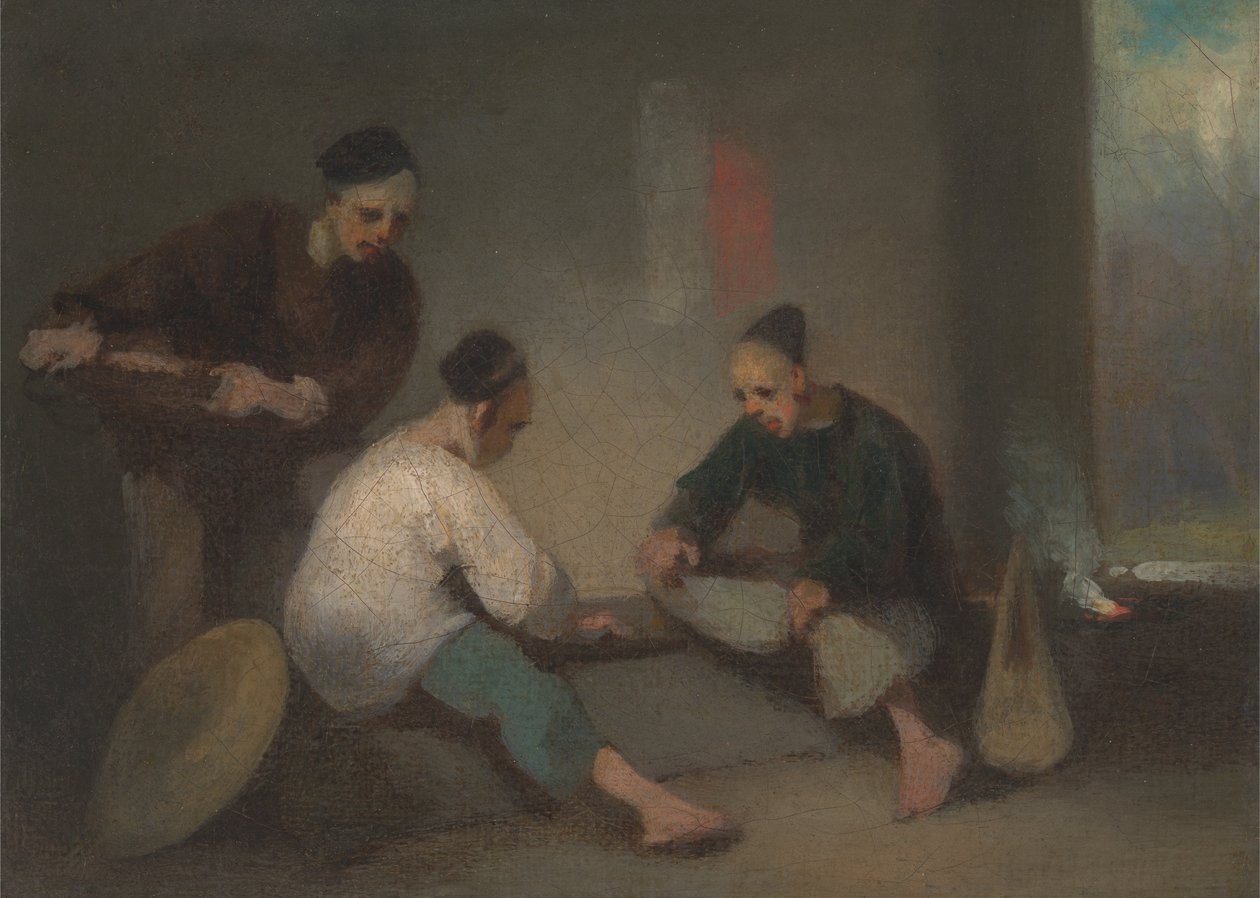 Chinese gokkers door George Chinnery