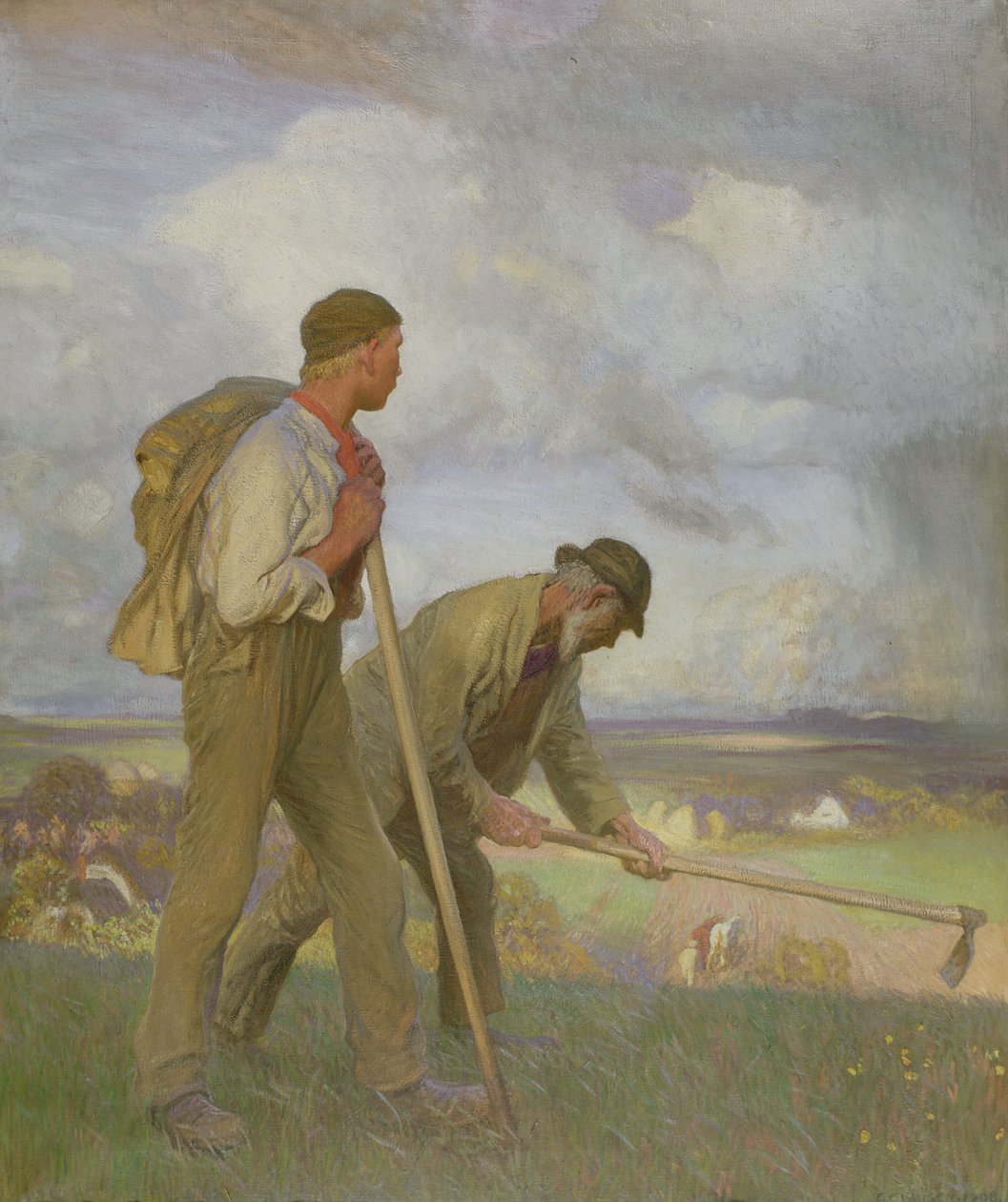 De Jongen en de Man, 1908 door George Clausen