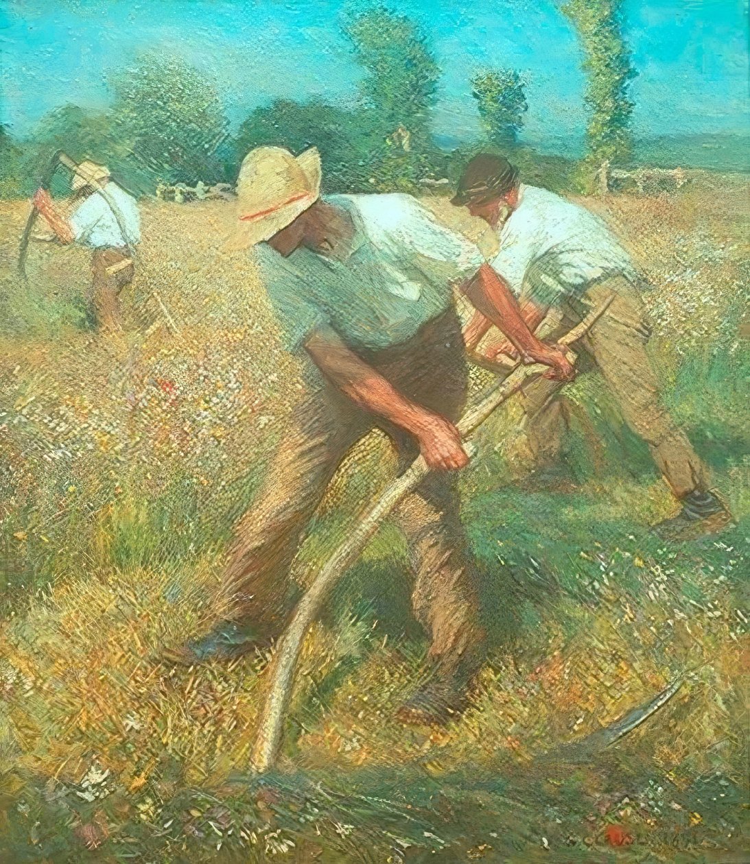 De Maaiers door George Clausen