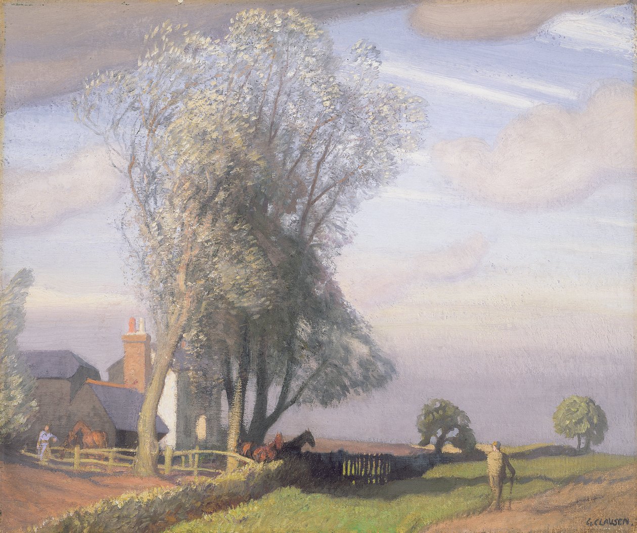 Wilgenboom Boerderij, c.1928 door George Clausen