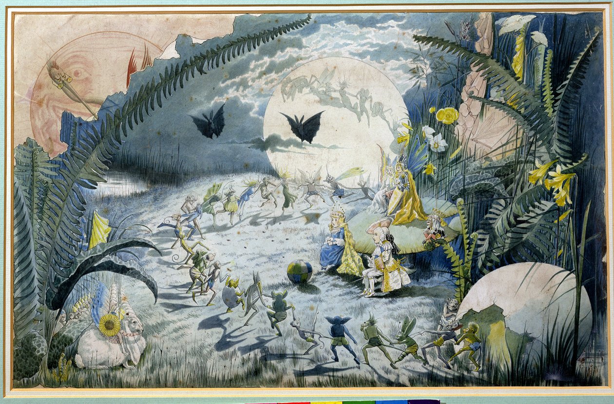 Een feeënbijeenkomst door George Cruikshank