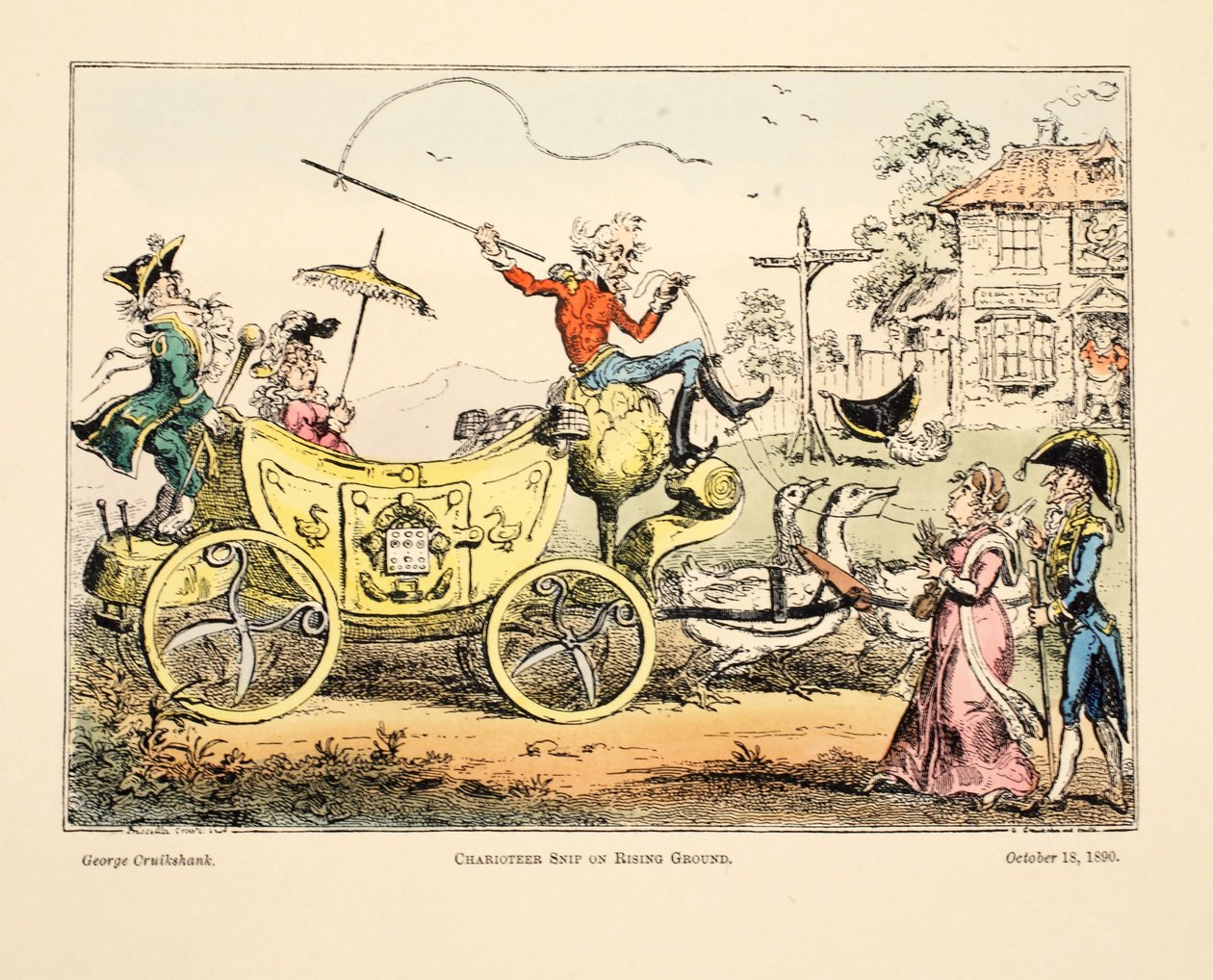 Menner Snip op Stijgende Grond, 1890 door George Cruikshank