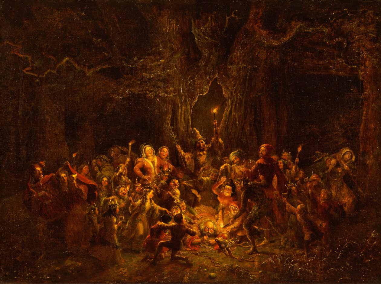 Hernes Oak uit The Merry Wives of Windsor, V, v door George Cruikshank