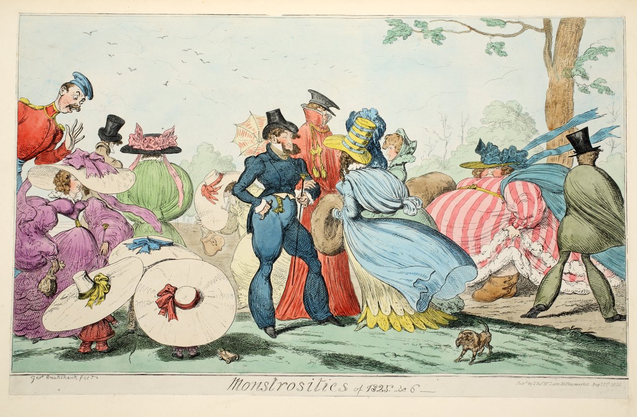 Monstrosities van 1825 en 6, 1835 door George Cruikshank