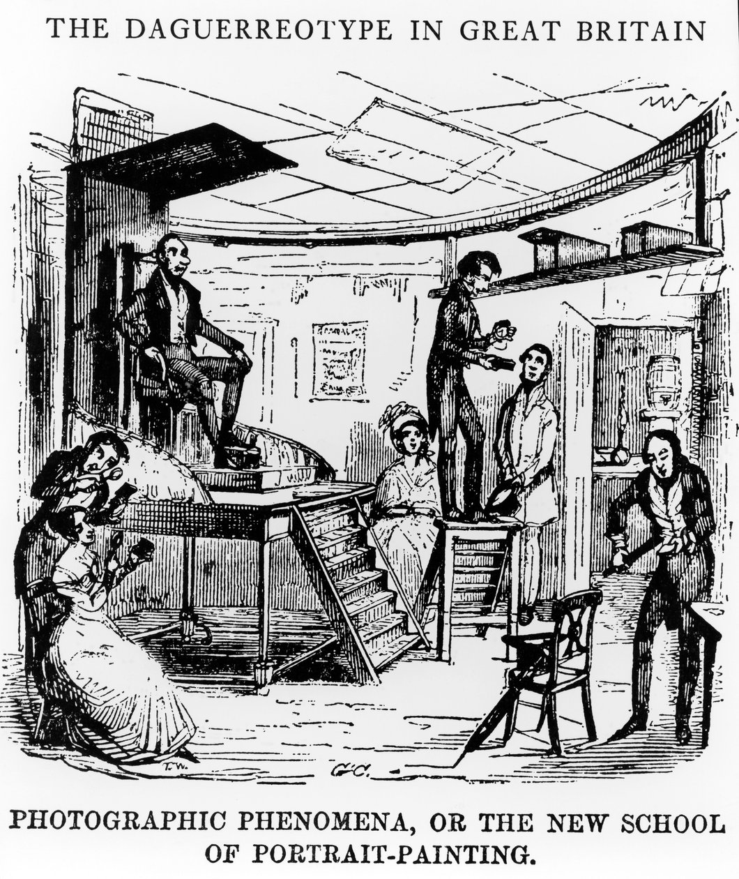 De Daguerreotypie in Groot-Brittannië, 1843 door George Cruikshank