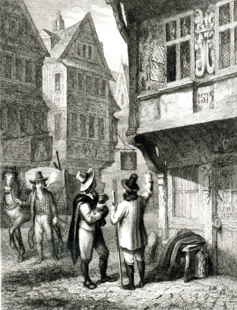 De dodenkar, gegraveerd door Davenport, 1 juli 1835 door George Cruikshank