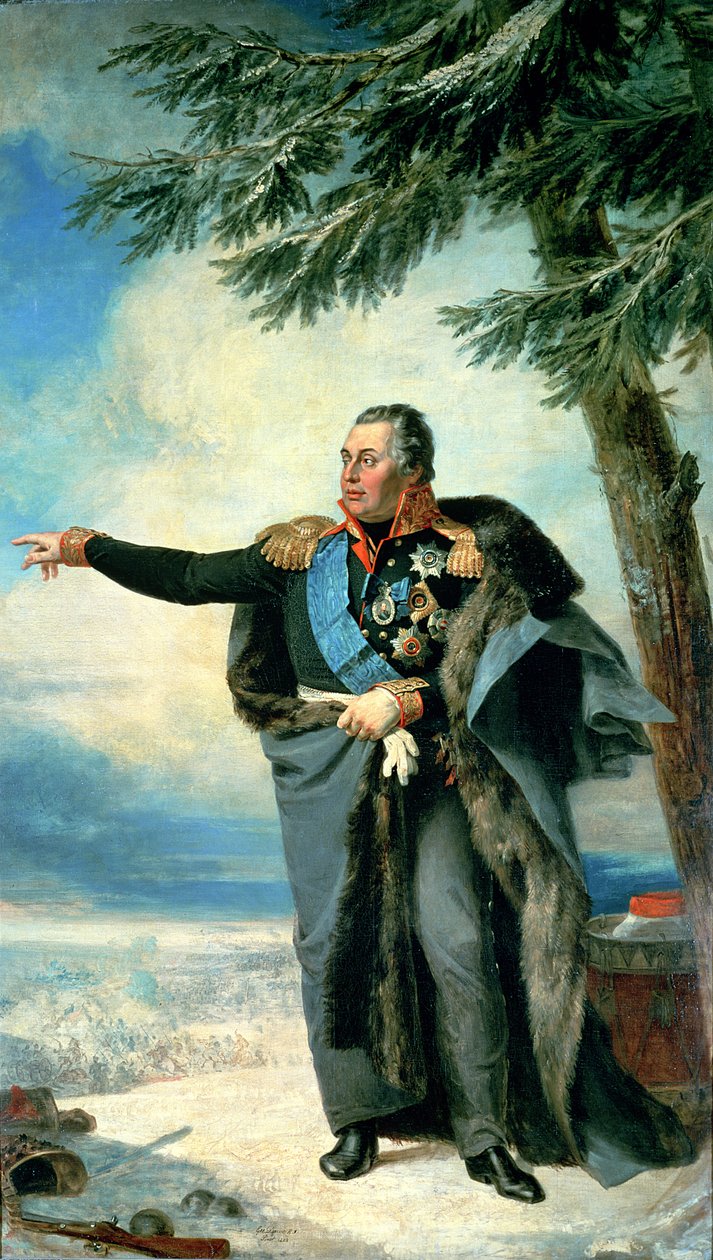 Mikhael Ilarionovich Golenichtchev Kutuzov (1745-1813) Prins van Smolensk, 1829 door George Dawe
