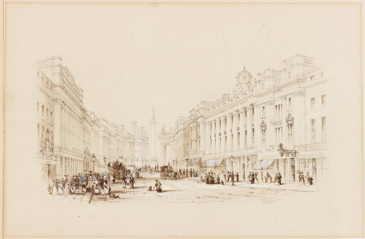 Grey Street, Newcastle door George Finlay Robinson