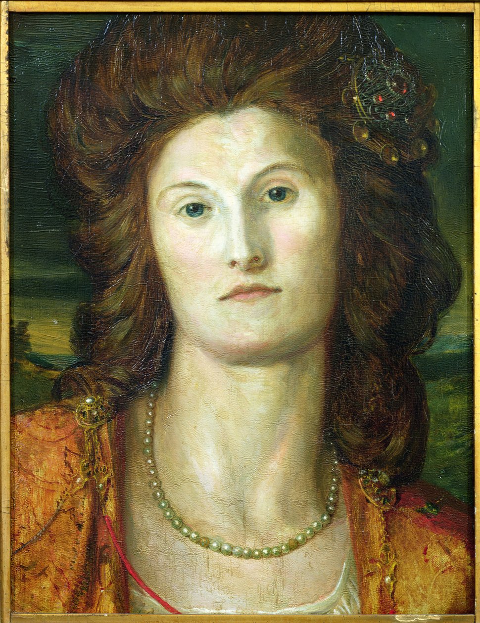 Portret van Lady Ashburton (gest. 1857) door George Frederick Watts