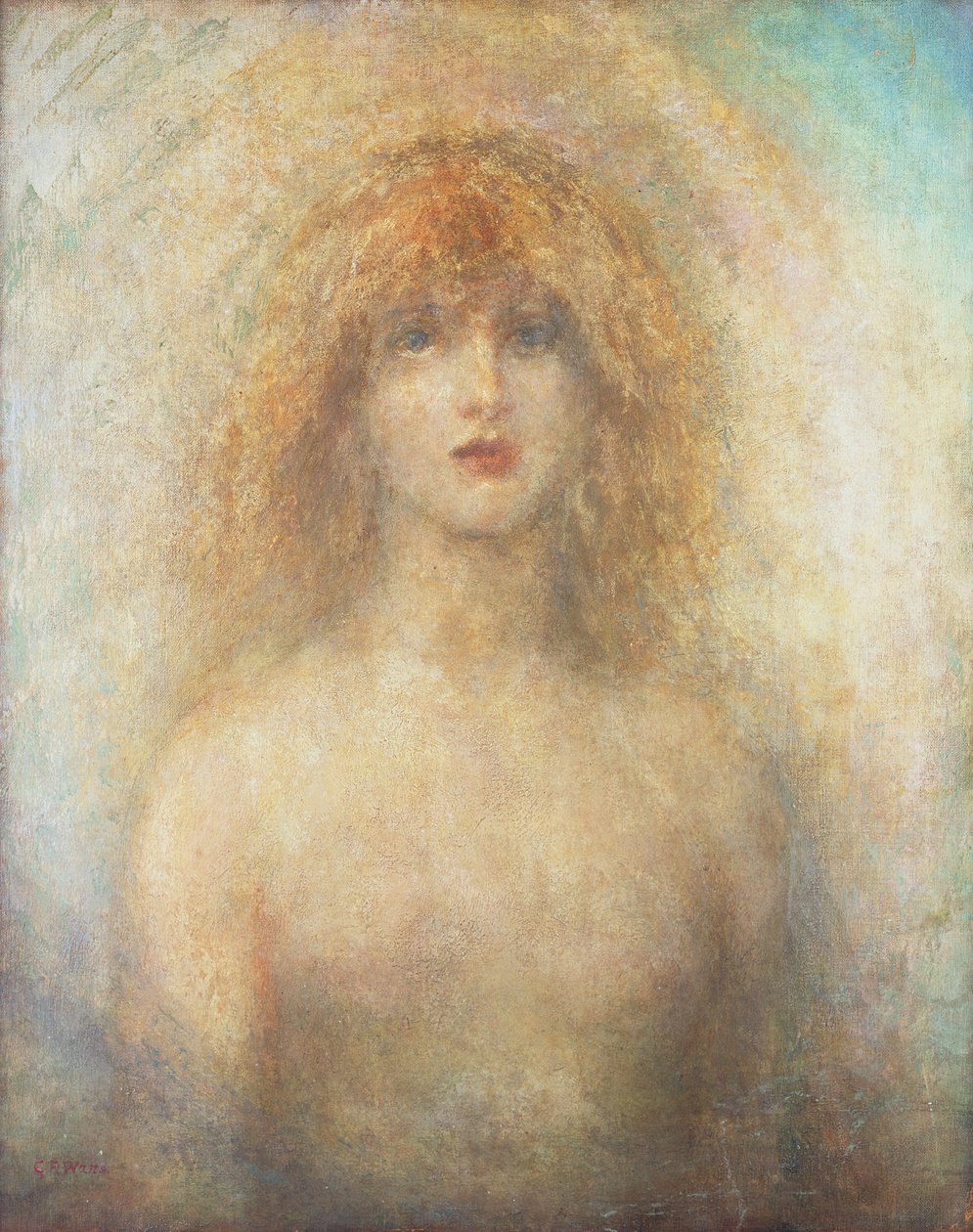 Uldra, De Scandinavische Geest van de Regenboog in de Waterval, 1884 door George Frederick Watts