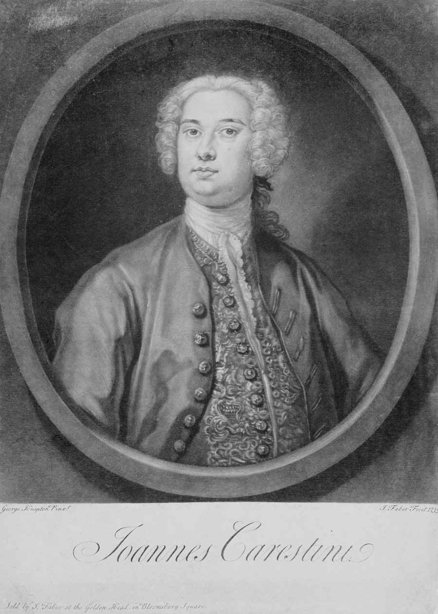 Giovanni Carestini (c.1704-c.1760), 1735 door George Knapton