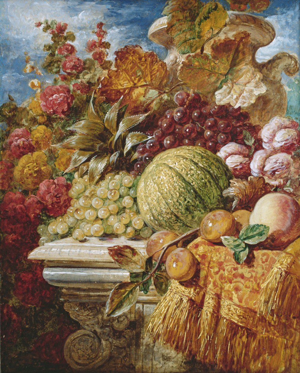 Stilleven met fruit door George Lance
