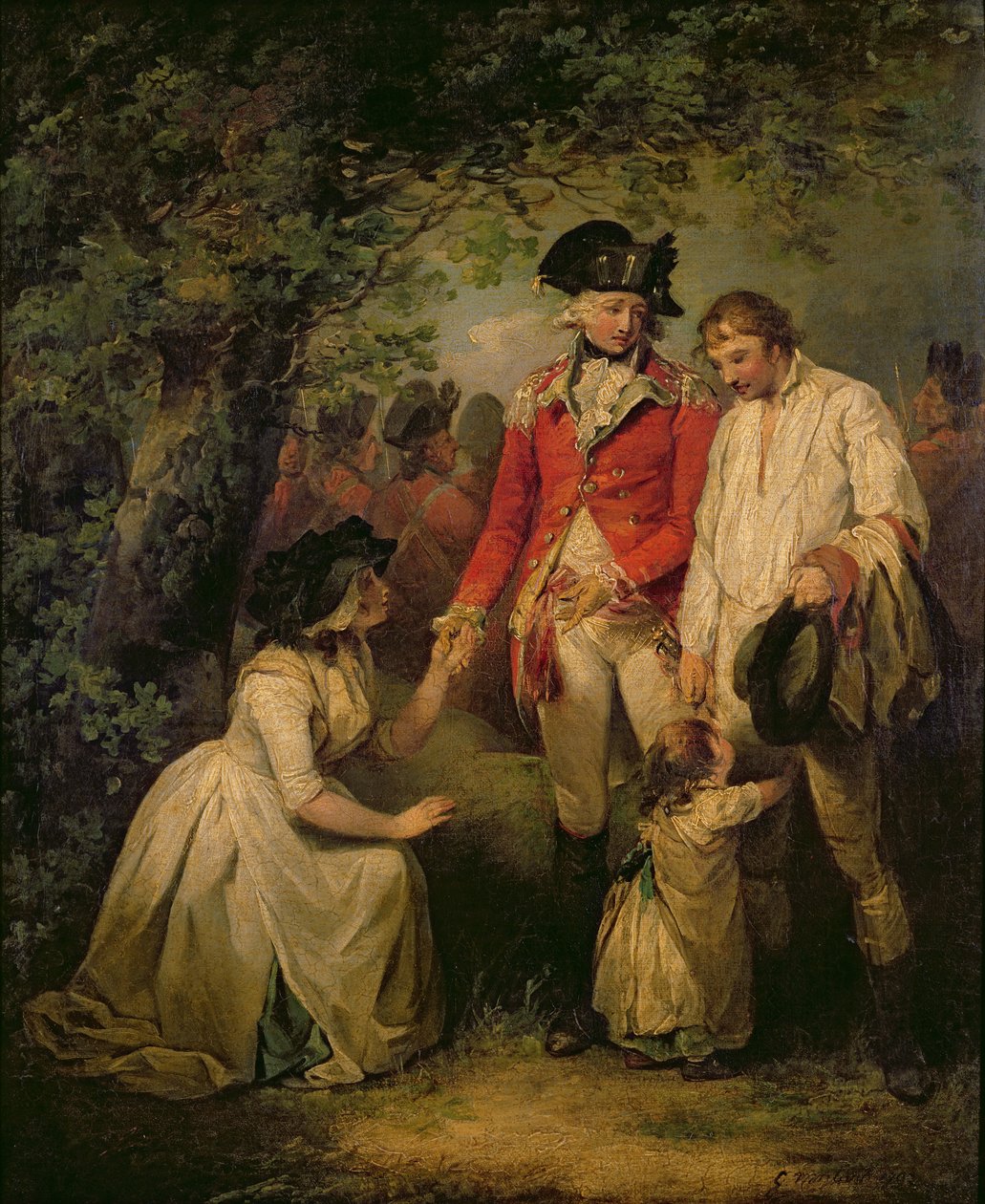 De Deserteur Vergeven, 1792 door George Morland