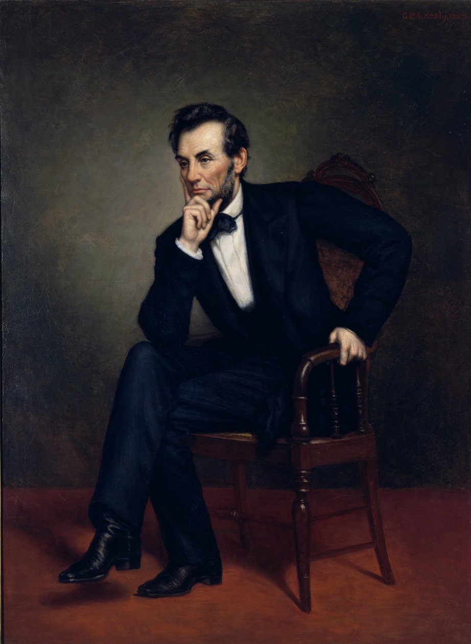 Portret van Abraham Lincoln (1887) door George Peter Alexander Healy