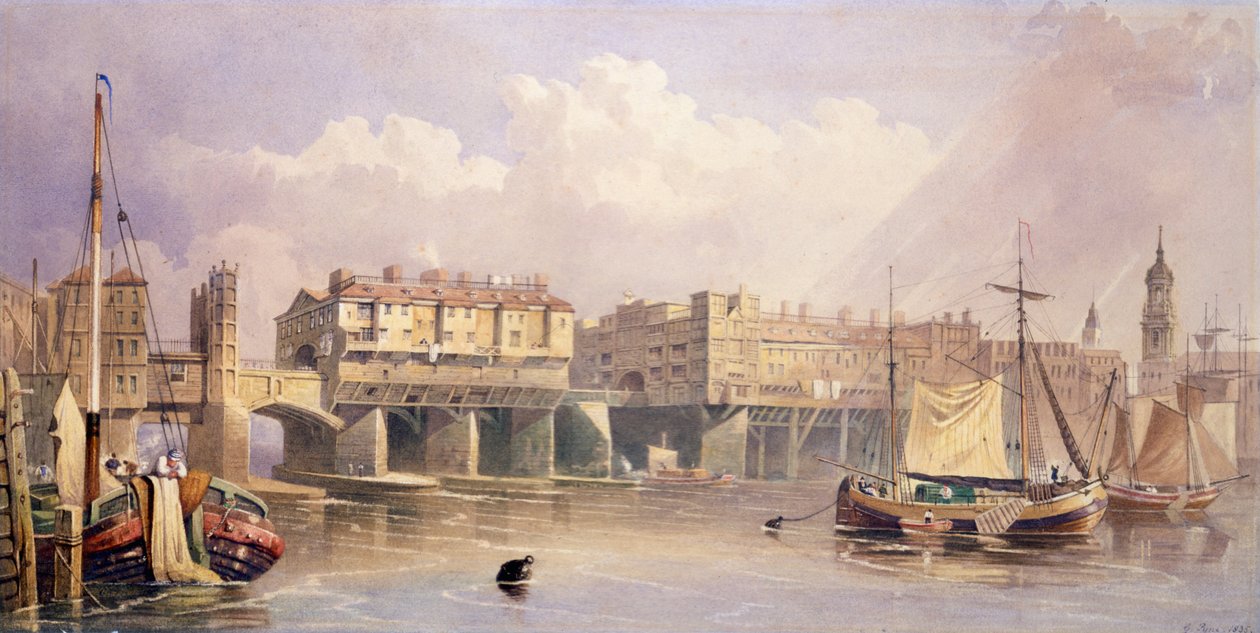 London Bridge, 1835 door George Pyne