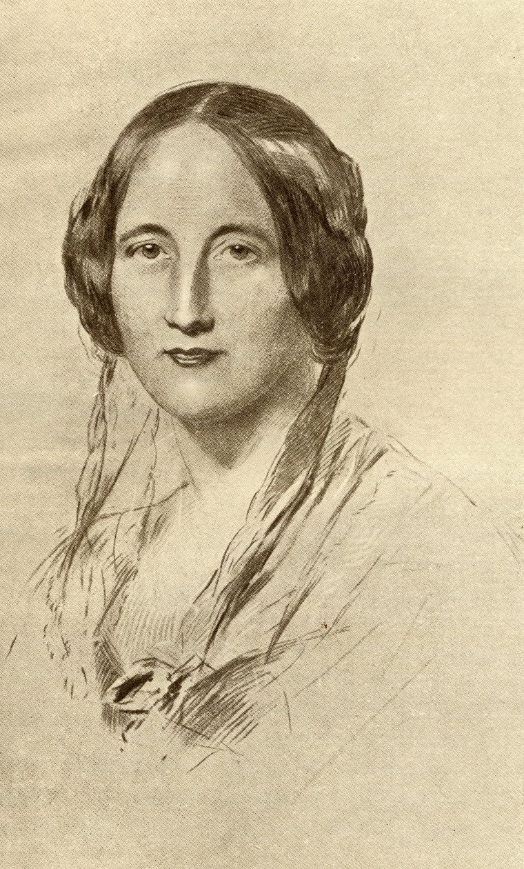 Elizabeth Cleghorn Gaskell (1810-65) door George Richmond