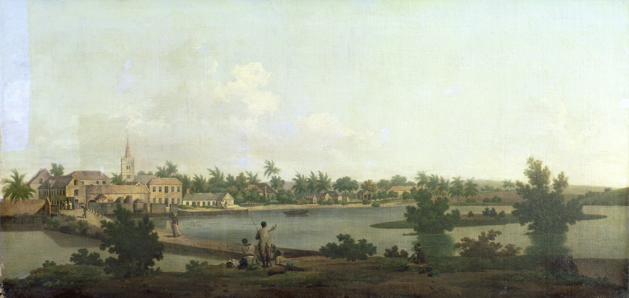 Jamaicaans Landschap, ca. 1775 door George Edward Robertson