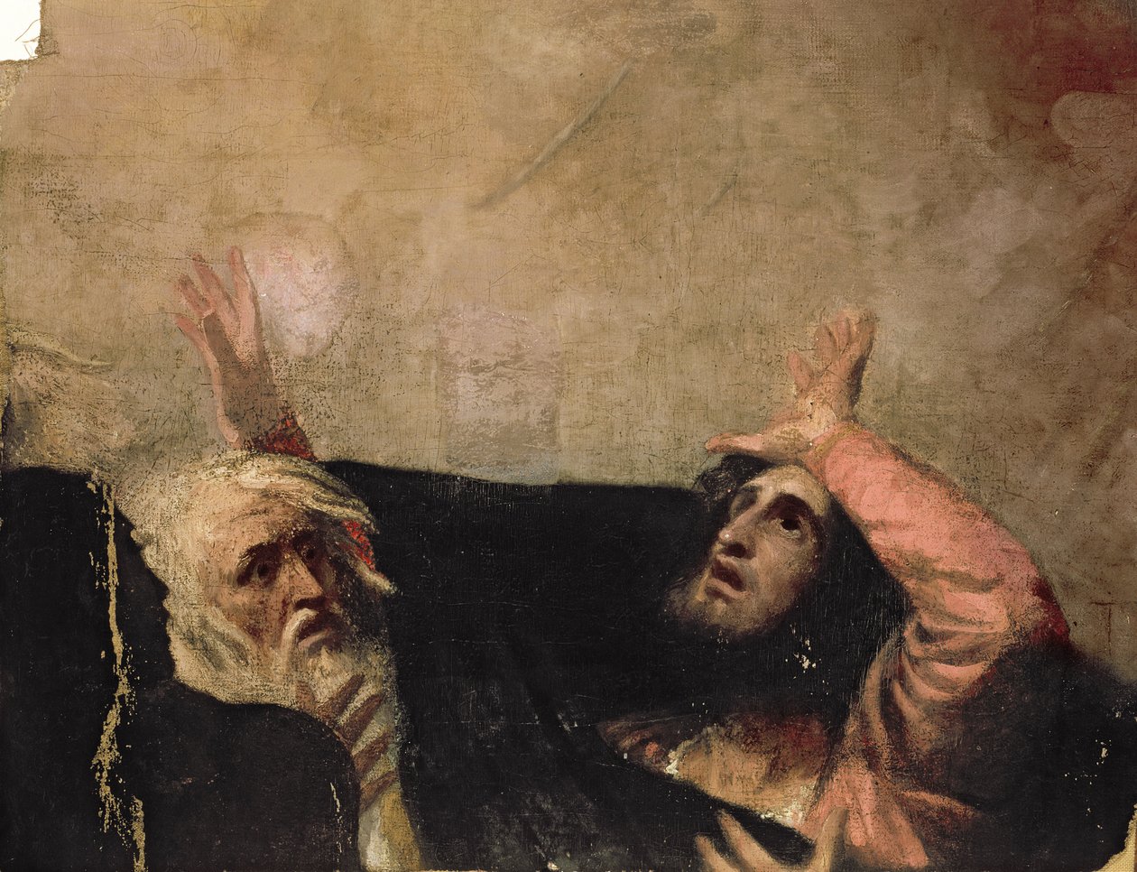 Alonso, koning van Napels, en een andere figuur, fragment uit 