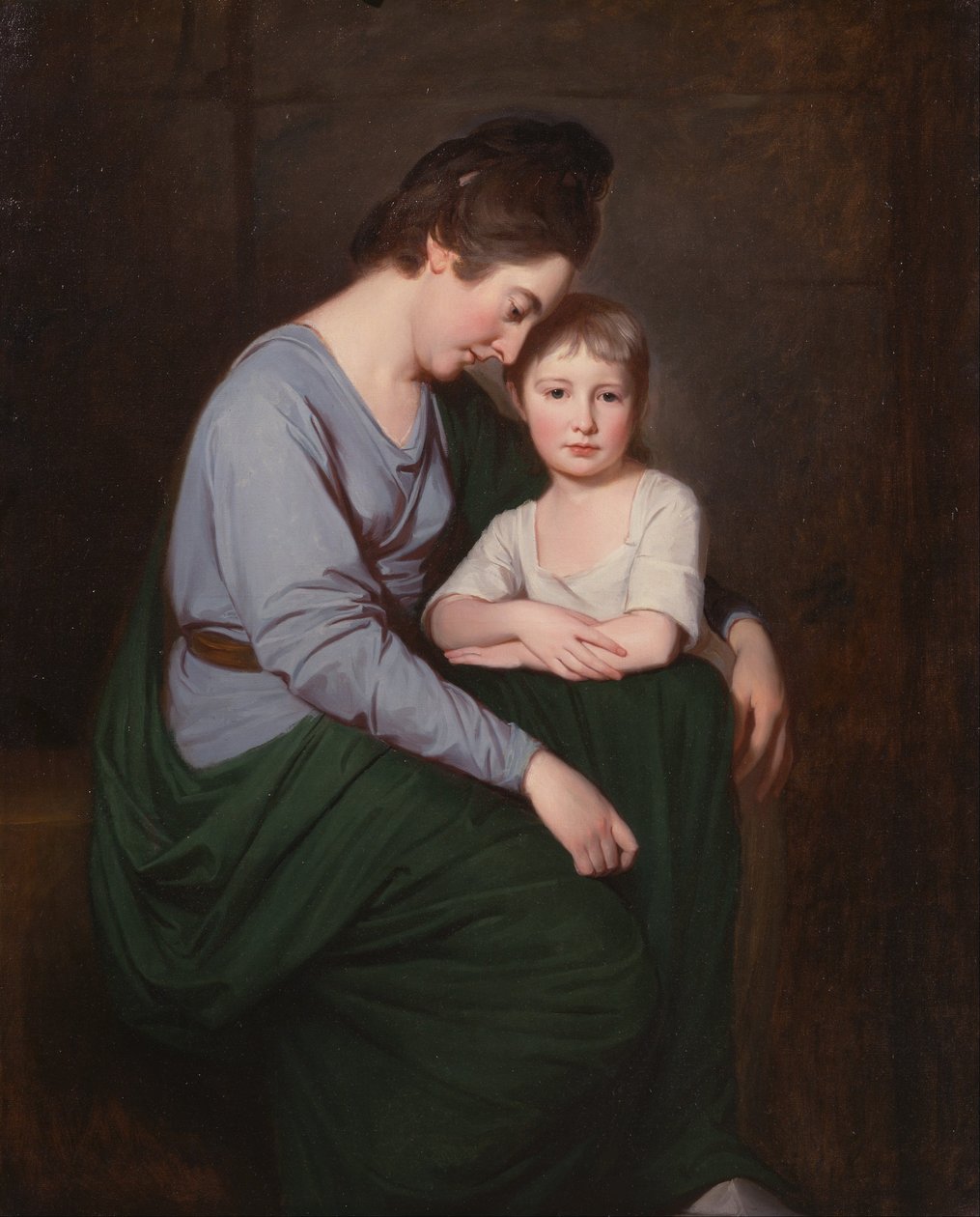 Ann Wilson met Haar Dochter, Sybil door George Romney