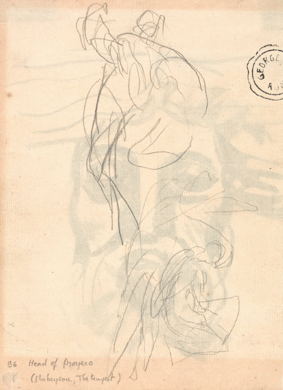 Gehulde Figuur die Springt door George Romney