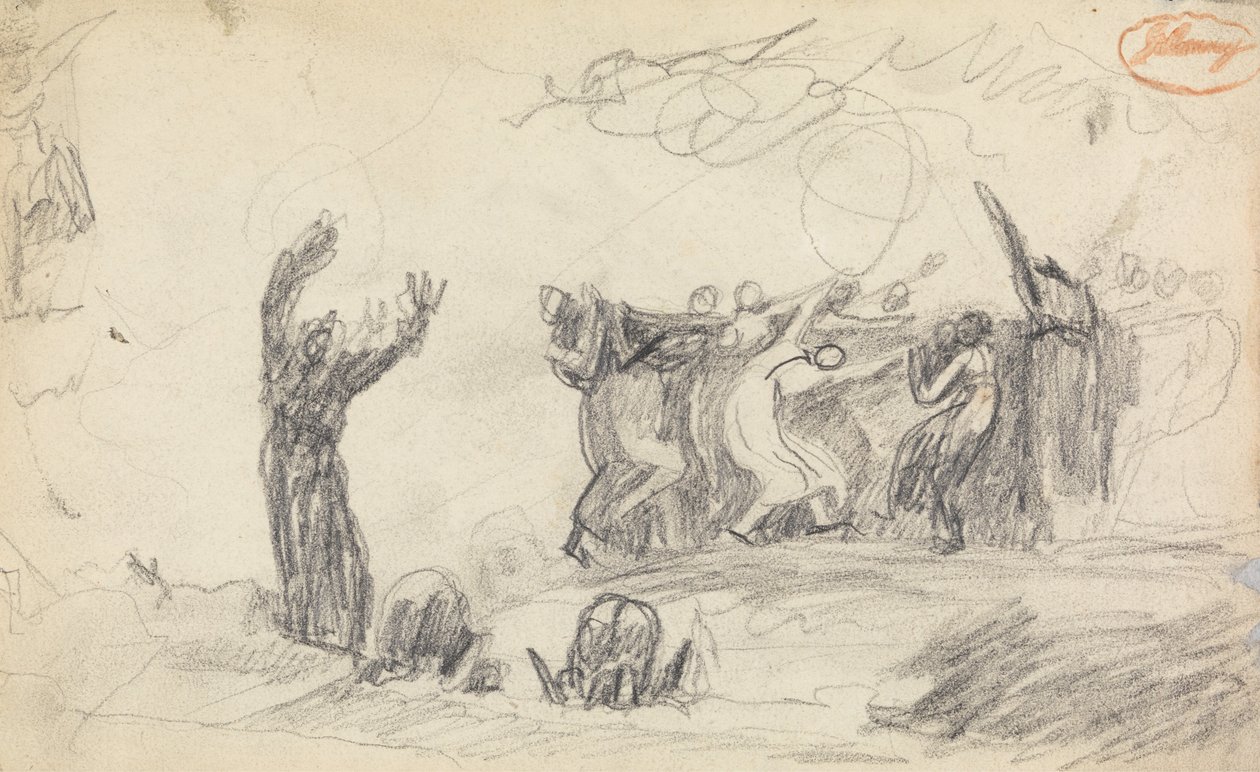 Figuurcompositiestudie 12 door George Romney