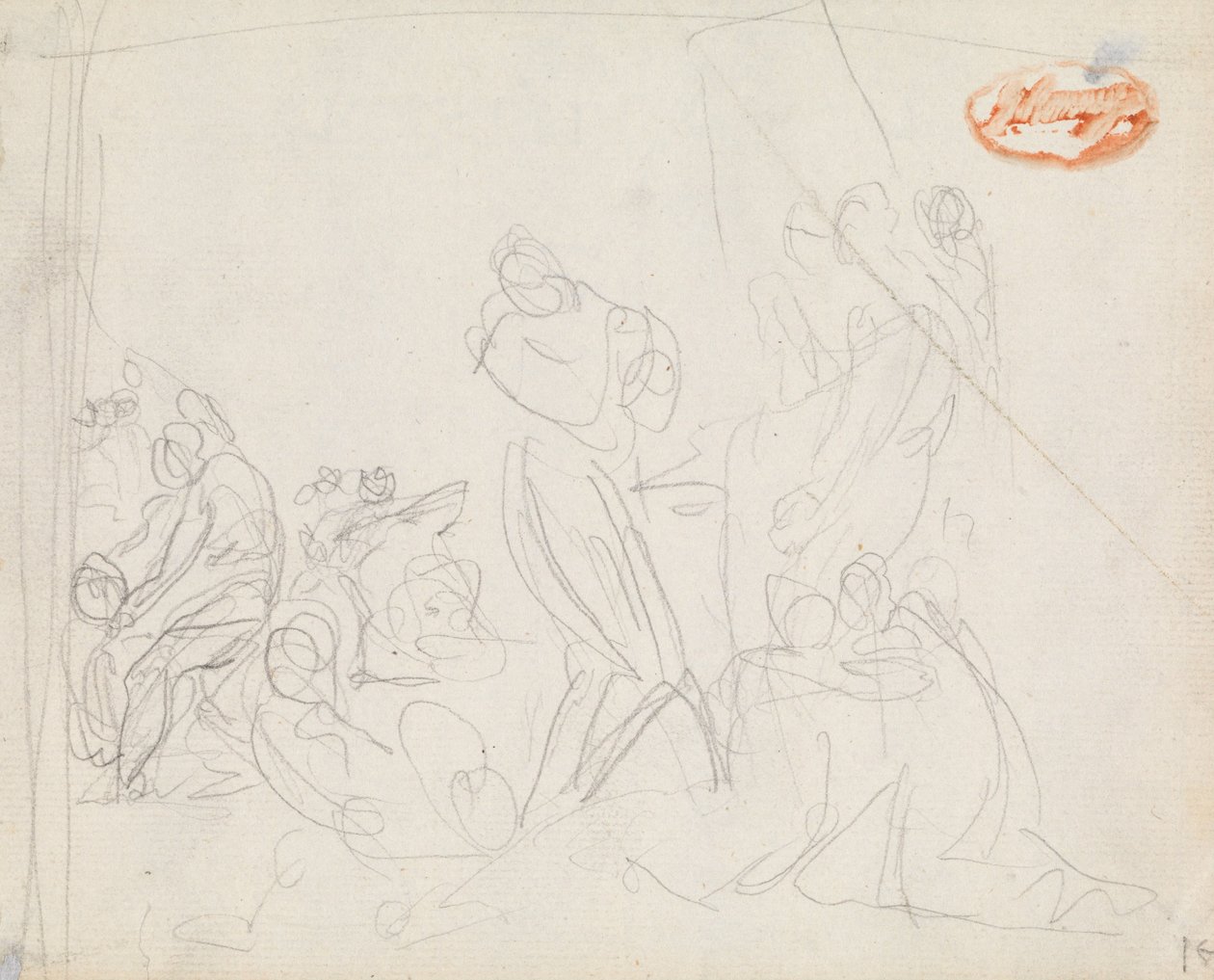 Figurencompositie Studie 34 door George Romney