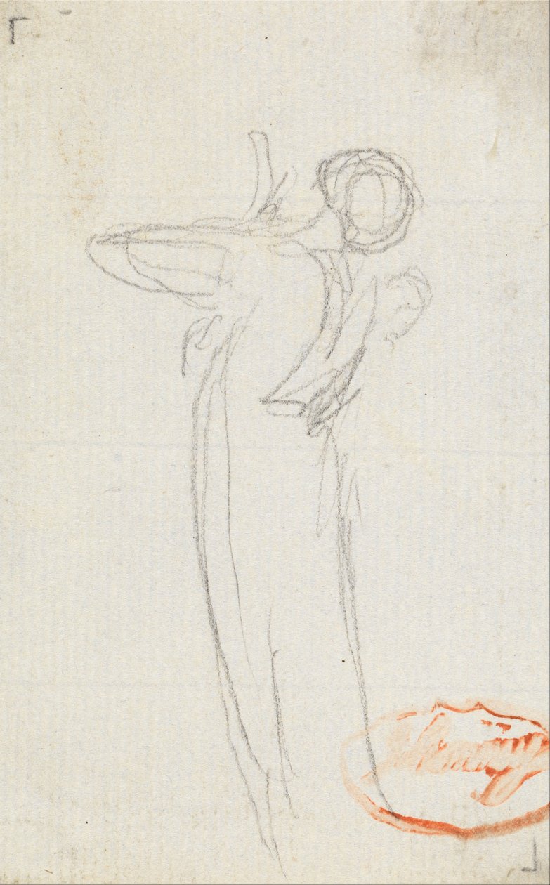 Figurenstudie Elf door George Romney