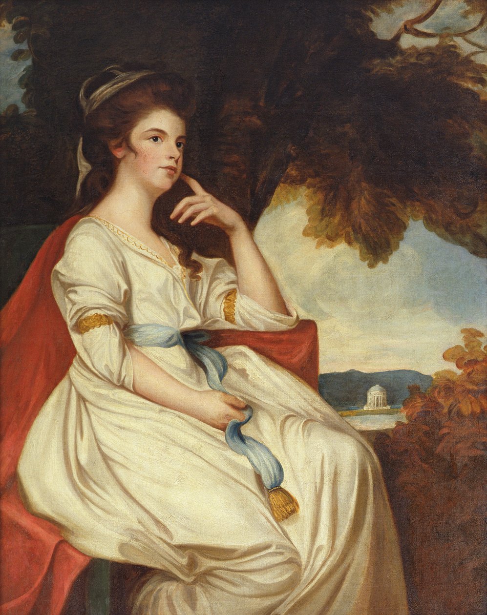 Isabella Curwen, 18e eeuw door George Romney