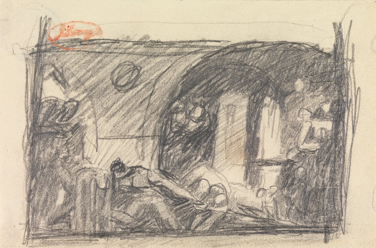 Gevangenisscène door George Romney