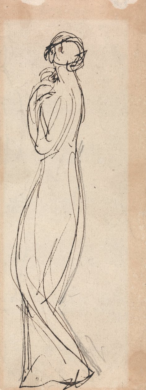 Staande Vrouwelijke Figuur door George Romney