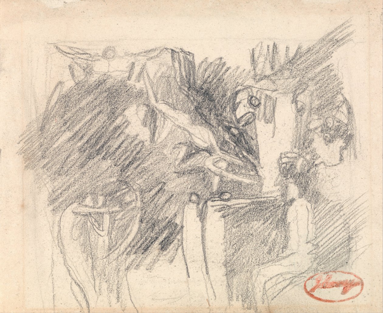 De verleiding van Christus door George Romney