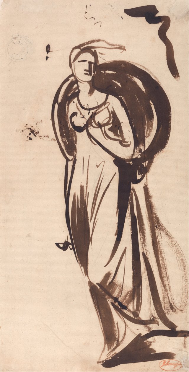 Vicomtesse Bulkeley als Hebe door George Romney