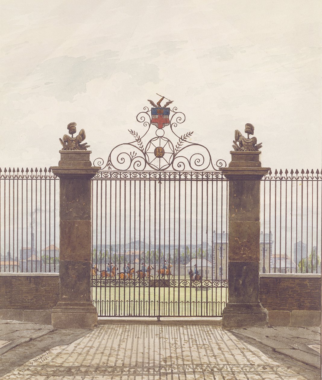 Londens tafereel, 1815 door George Shepherd